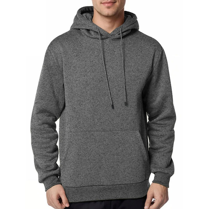 Men's nan minimalist hoodie with soft fleece lining and kangaroo pocket Mune Fashion