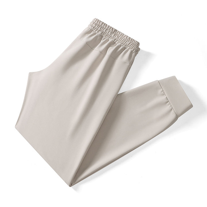 Men's Tech Jogging Pants with elastic drawstring waistband, concealed zipper pockets, and tailored ankle cuffs Mune Fashion