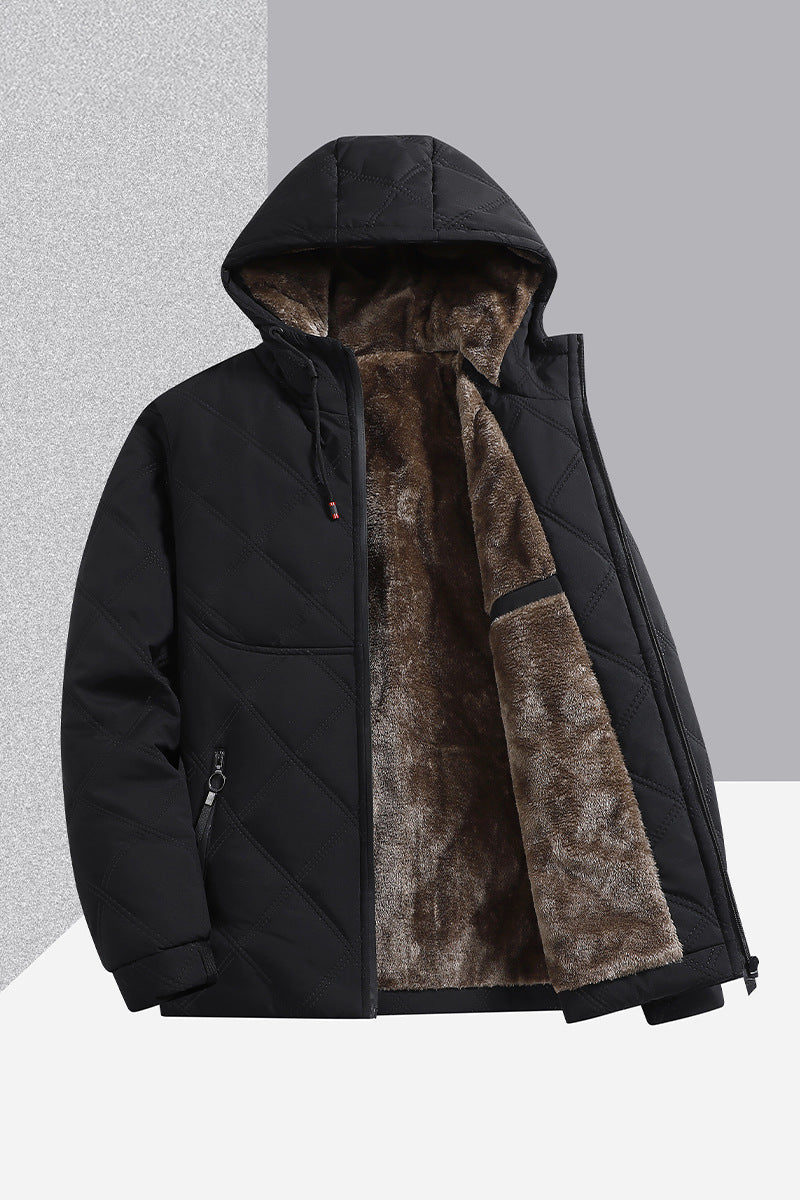 Men's Padded Quilted Jacket with Hood Mune Fashion