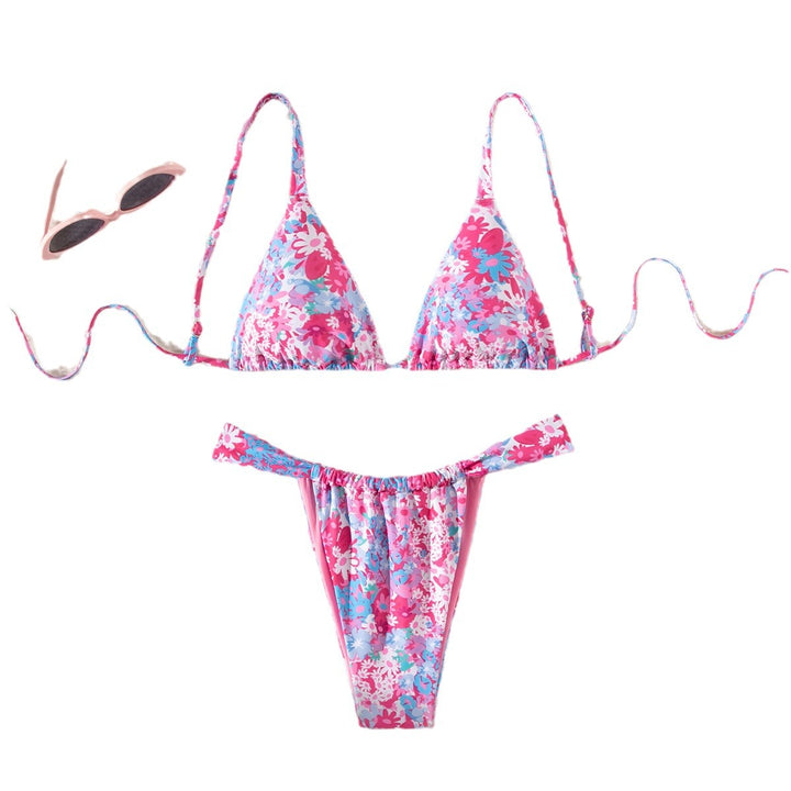 Women's bikini set with floral design and adjustable cut Mune Fashion