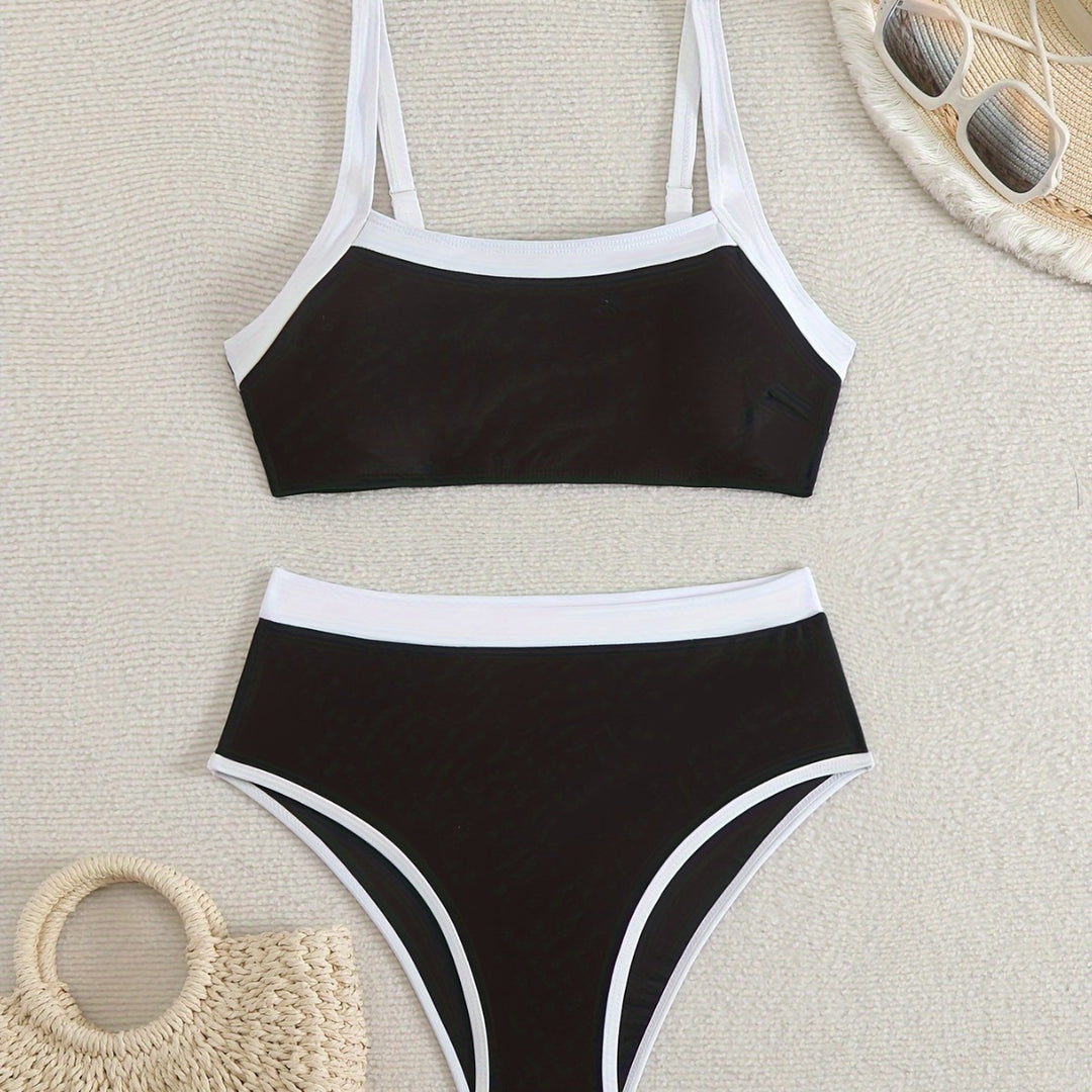 Women's bikini set with sporty cut and high-waisted briefs Mune Fashion