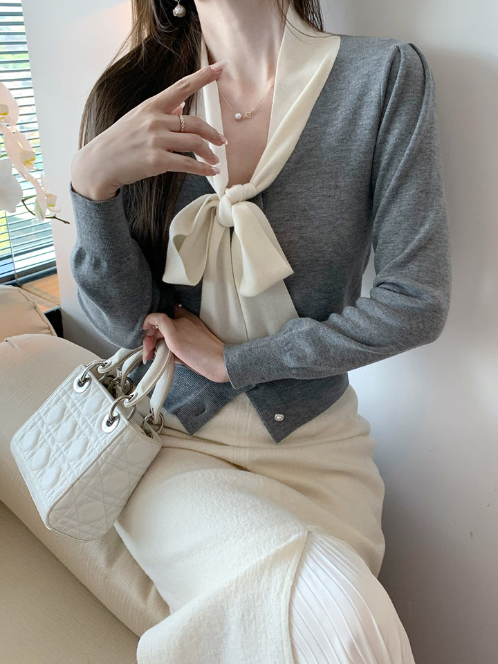 Women's elegant and stylish blouse with bow detail Drune