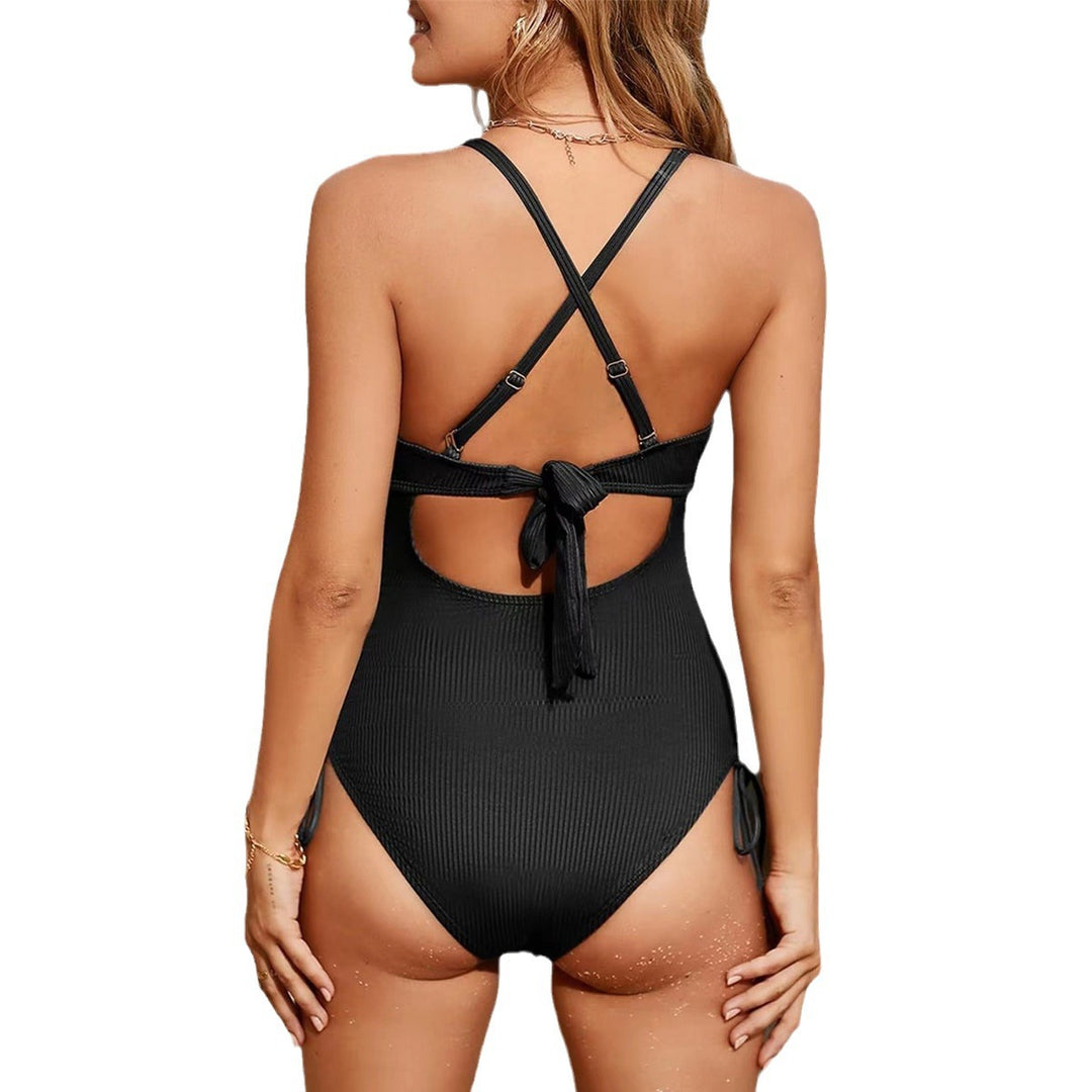 Women's One-Piece Swimsuit with Exciting Cut-Out and Adjustable Straps Mune Fashion