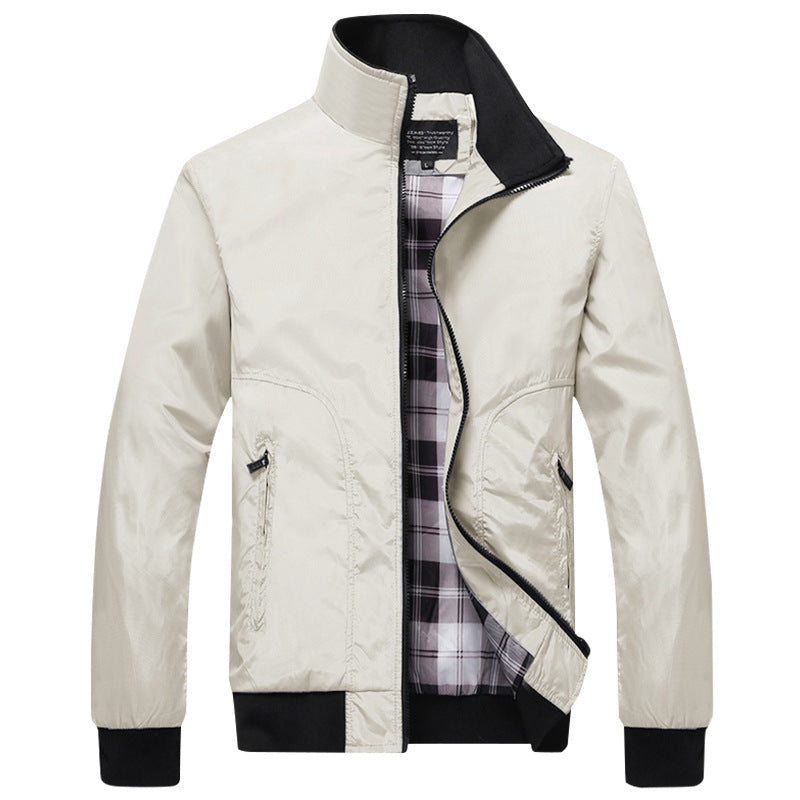 Men's transitional jacket with high collar and comfortable pockets Mune Fashion