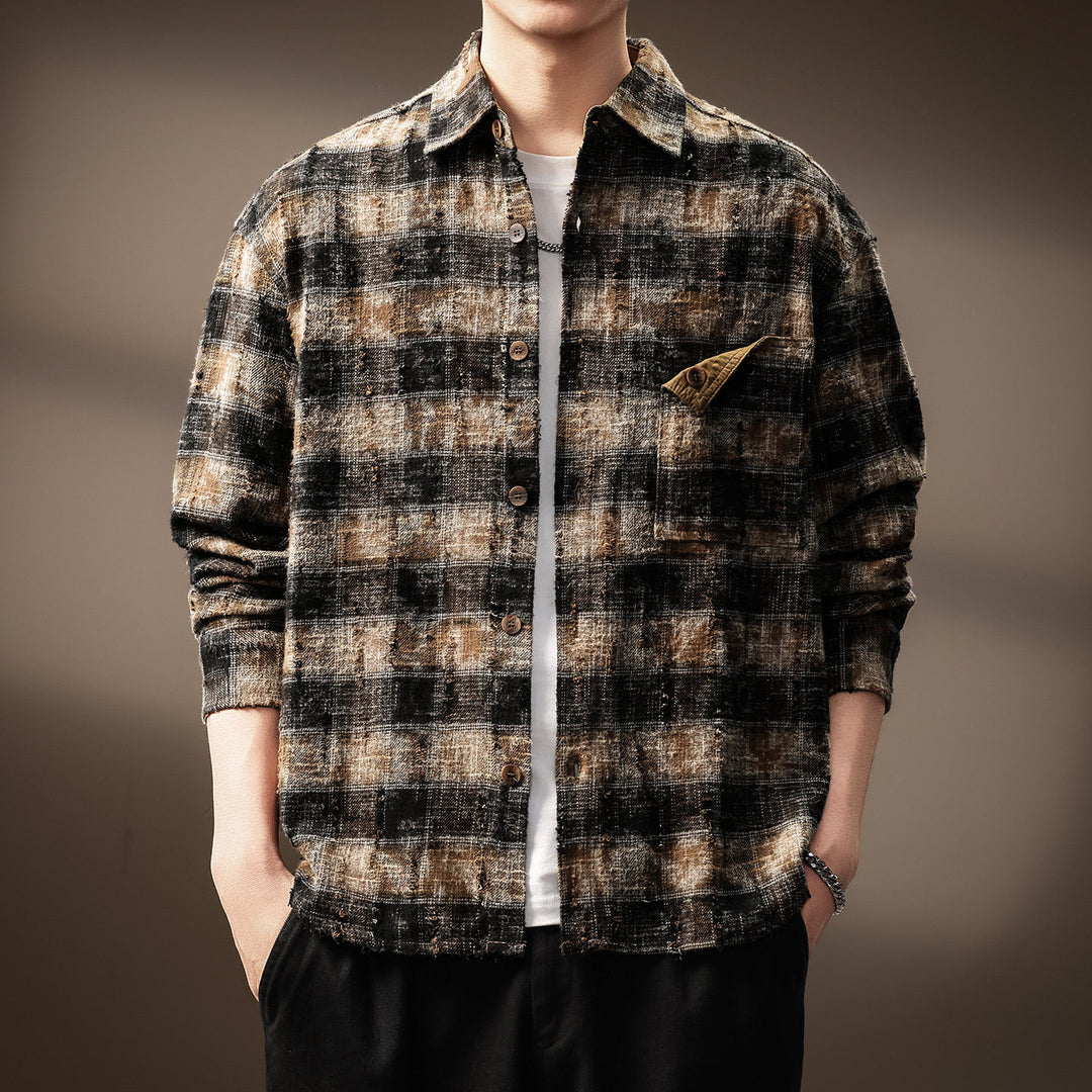 Men's Plaid Flannel Jacket Mune Fashion