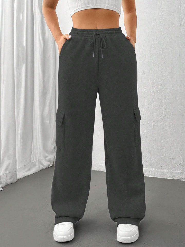 Women’s Loose Cargo Pants in Jogger Style with Drawstring Mune Fashion