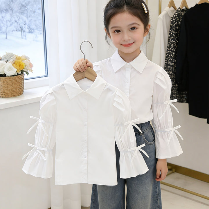 Girls blouse with creative ruffle details Mune Fashion