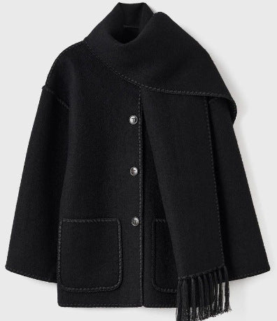 Women Elegant and Comfortable Wool Coat Mune Fashion