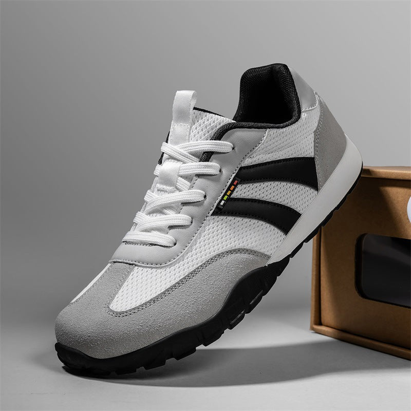Men Breathable Lightweight Mesh Sneakers with Shock-Absorbing Rubber Sole Mune Fashion