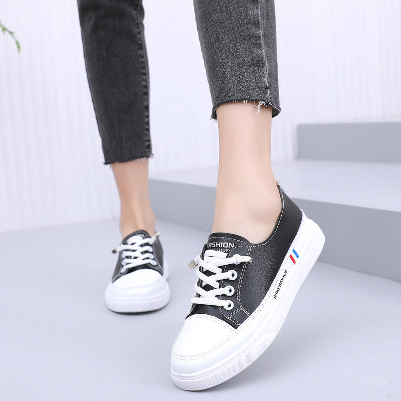 Women's fashionable sneakers with elastic lacing system and non-slip sole Mune Fashion
