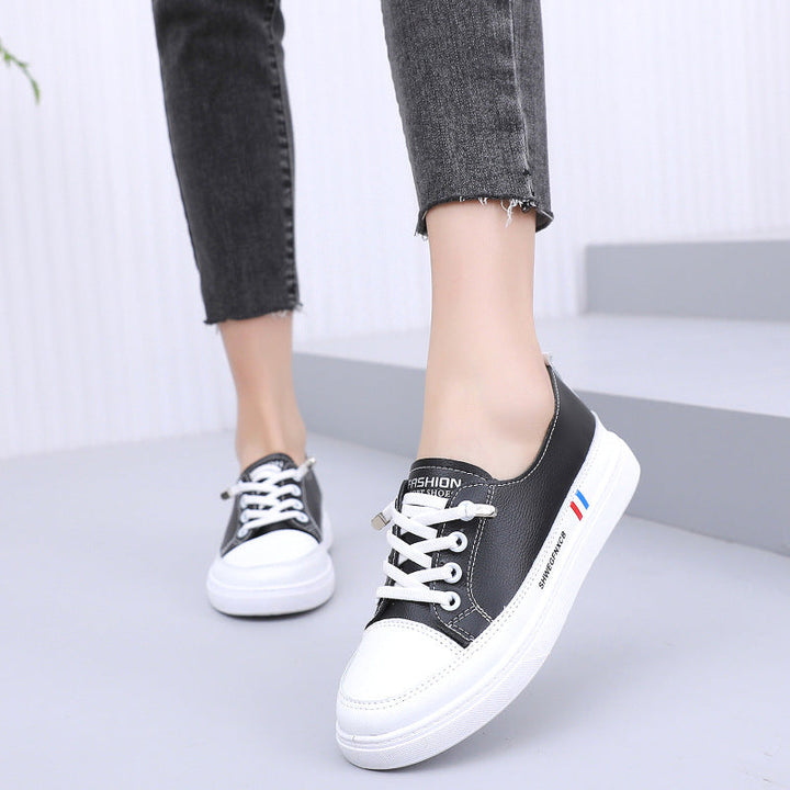 Women's fashionable sneakers with elastic lacing system and non-slip sole Mune Fashion