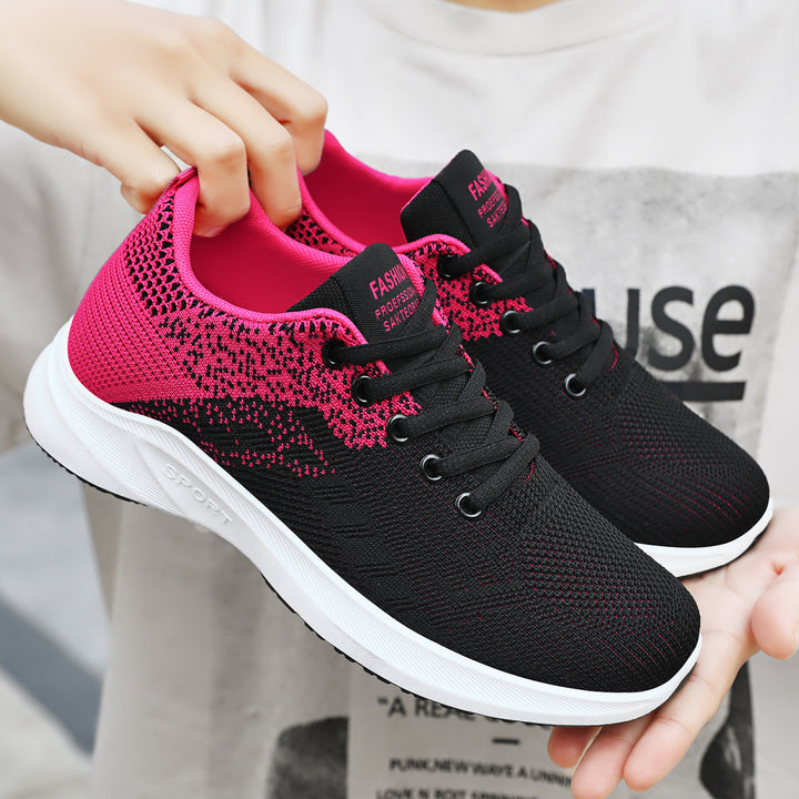Women's seamless knit fitness sneaker with ergonomic heel support, flexible toe cap, and responsive EVA cushioning Mune Fashion