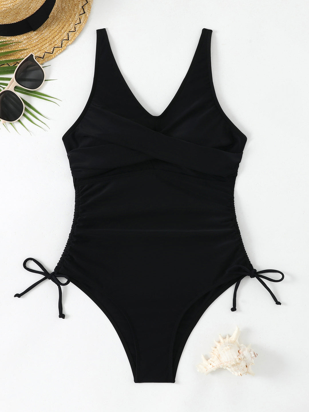 Women High-quality One-piece Swimsuit with Flattering Wrap Design Mune Fashion