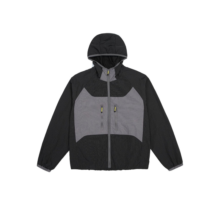 Unisex Light Hooded Windbreaker with Ripstop Material, Colourblock Inserts and Front Pockets Mune Fashion