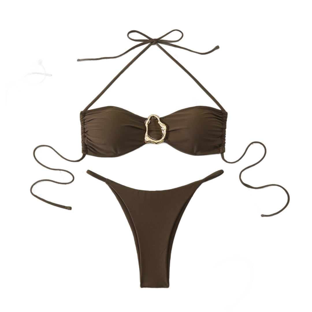 Women’s Triangle Bikini with Animal Print Mune Fashion