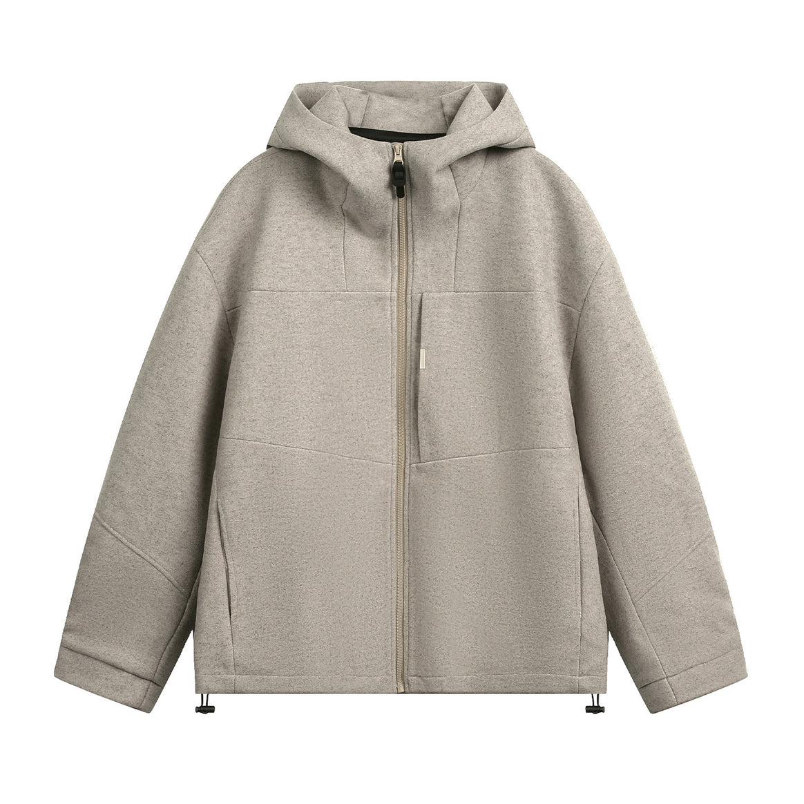 Unisex Oversize Hoodie made of mélange wool blend with drawstring hem Mune Fashion