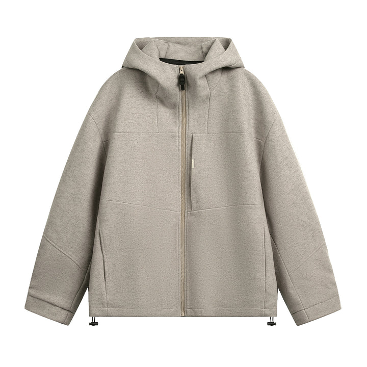 Unisex Oversize Hoodie made of mélange wool blend with drawstring hem Mune Fashion