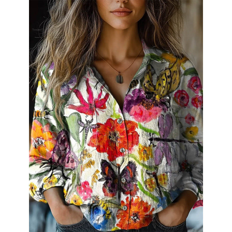 Ladies Stylish Blouse with Paisley Pattern Mune Fashion