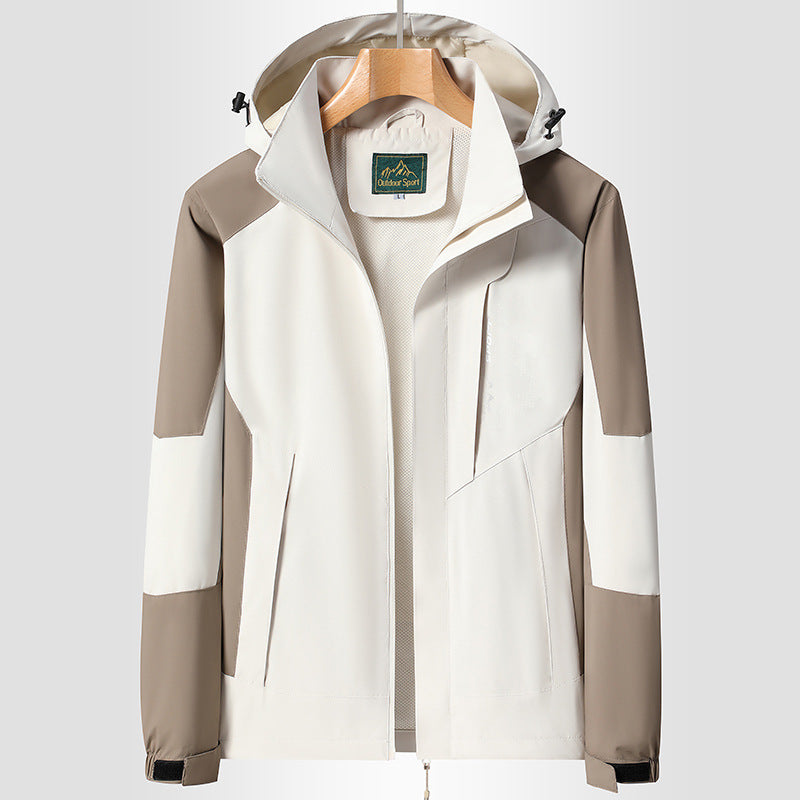 Women's Hooded Softshell Jacket wind and water repellent breathable Mune Fashion