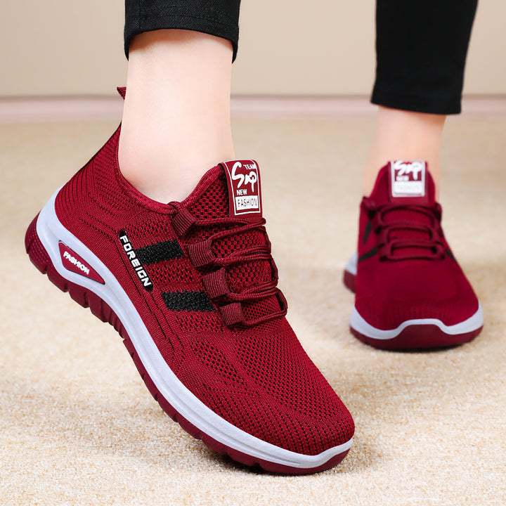 Men's breathable lightweight sports shoes with knitted upper material and cushioned sole Mune Fashion