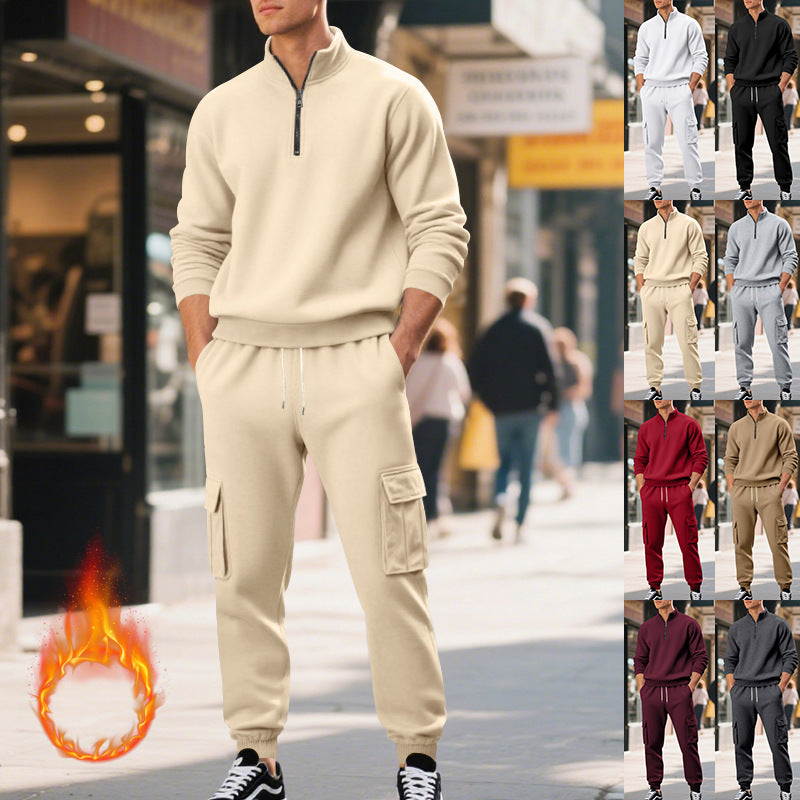 Men's nan Utility Cargo Jogging Pants with reinforced flap pockets and elastic drawstring waistband Mune Fashion