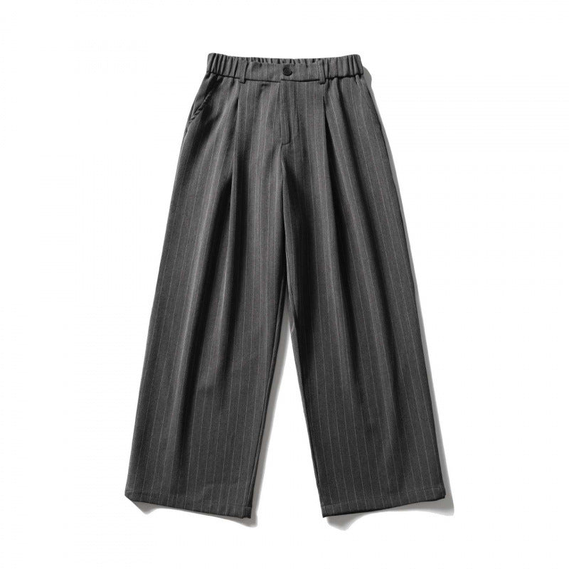 Ladies wide pleat trousers with high waistband, shortened culotte silhouette and elastic back Mune Fashion