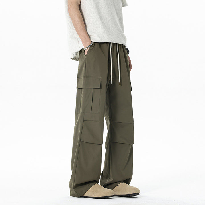 Men's Loose-Fitting Cargo Pants with Practical Pockets