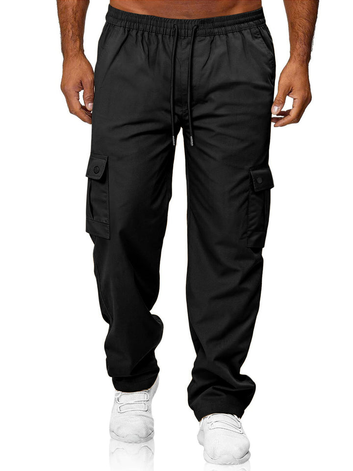 Men's Relaxed-Fit Cargo Jogger with elastic waistband, drawstring, and flap pockets Mune Fashion