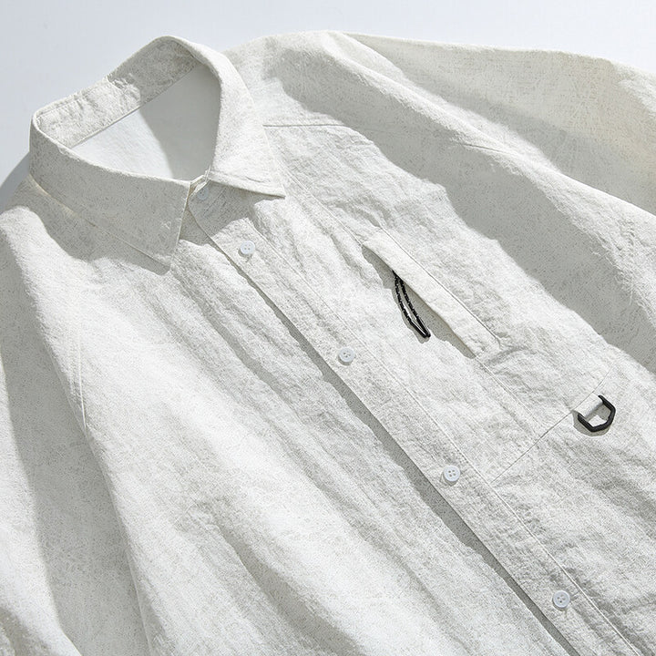 Unisex Boxy Overshirt Jacket with D-Ring and Hidden Chest Pocket Mune Fashion