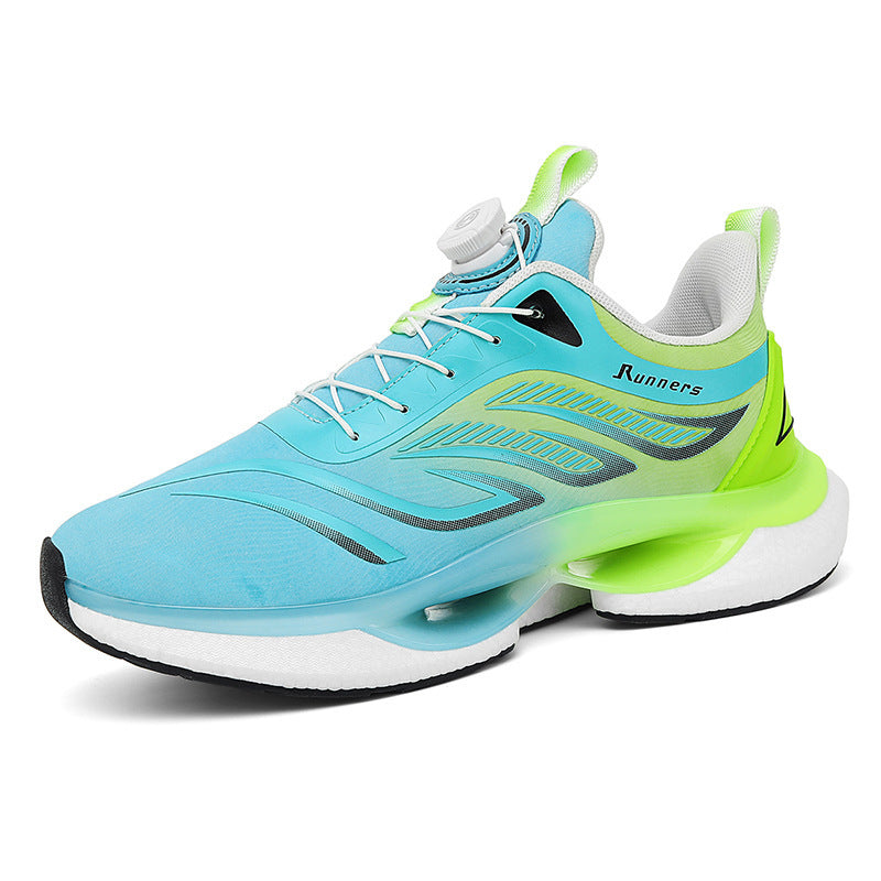 Men's nan innovative running shoe with twist closure, seamless knitted upper material and reactive air chamber cushioning Mune Fashion