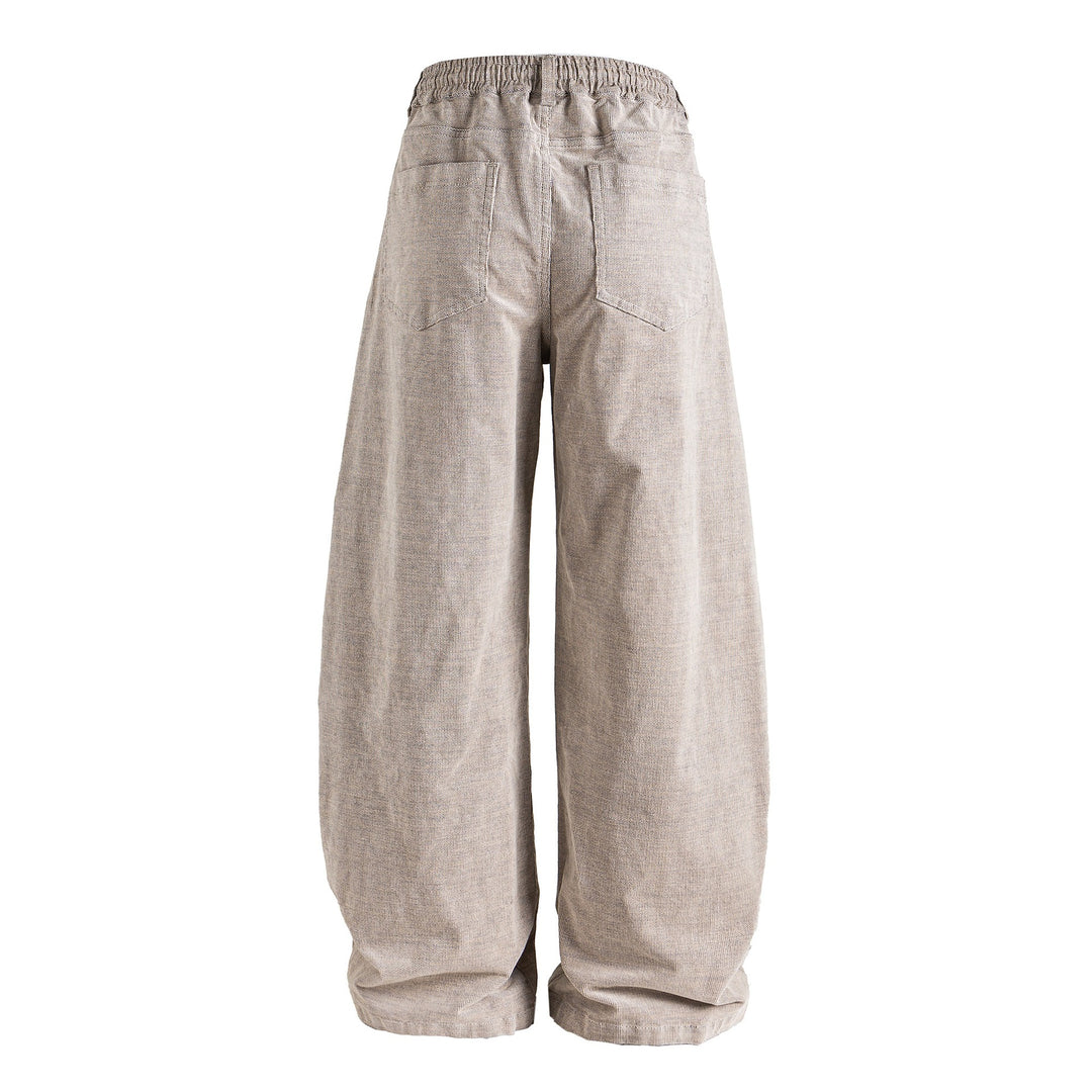 Women's Casual Jogger Jeans with Elastic Waistband and Drawstring Mune Fashion
