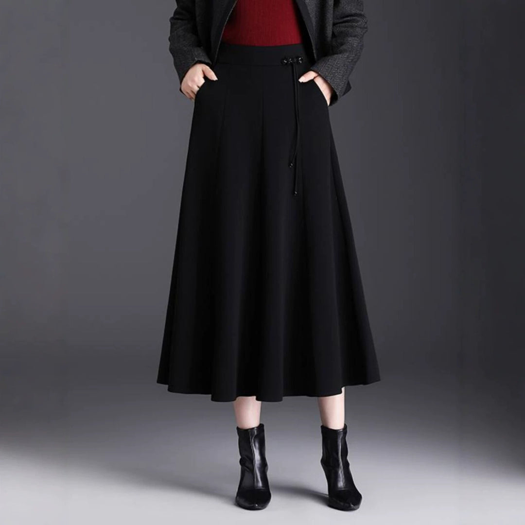 Women's Elegant Maxi Skirt with Flowing Cut Mune Fashion