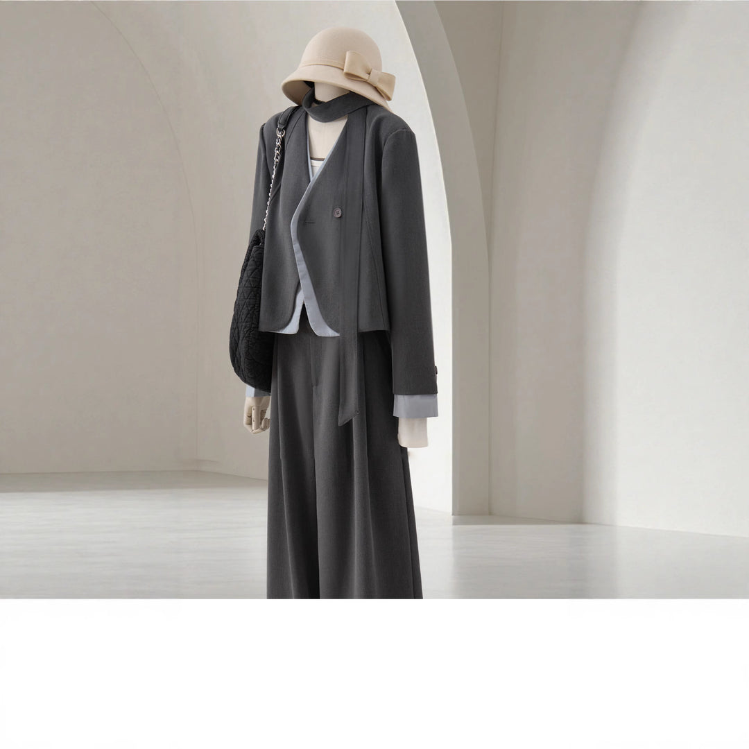 Women Elegant and Fashionable Two-Piece Suit Set Mune Fashion