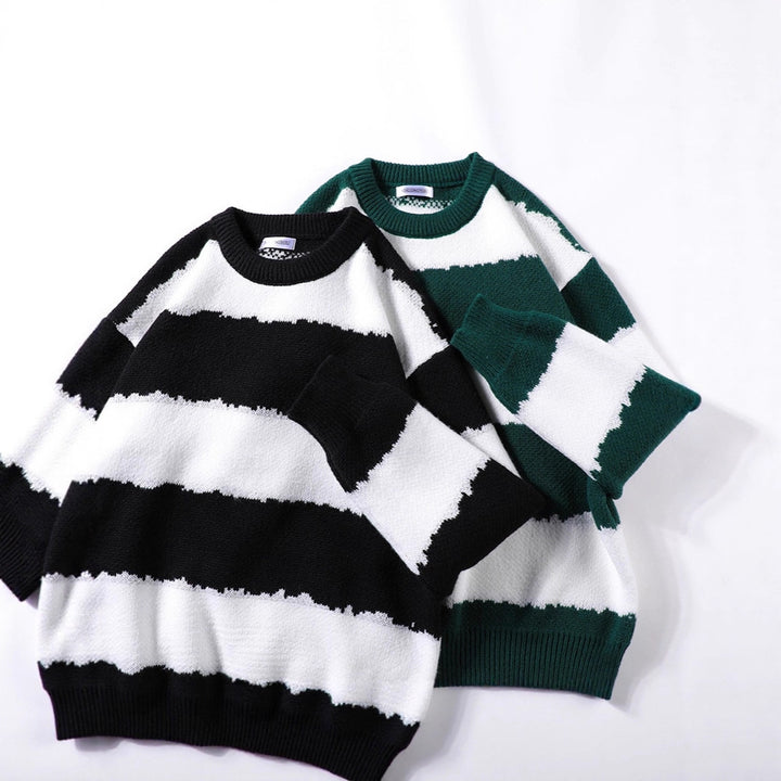 Women Comfortable Striped Sweater Mune Fashion