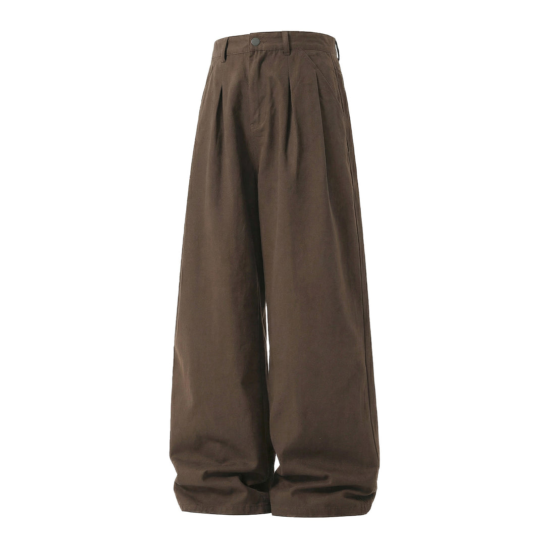 Women's High-Waisted Pleated Trousers with Extra Wide Leg Mune Fashion