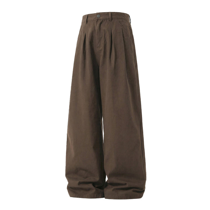 Women's High-Waisted Pleated Trousers with Extra Wide Leg Mune Fashion