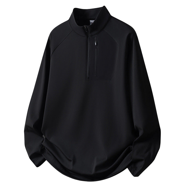 Men's Sport Fleece Pullover with Zipper Mune Fashion