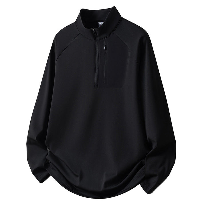 Men's Sport Fleece Pullover with Zipper Mune Fashion