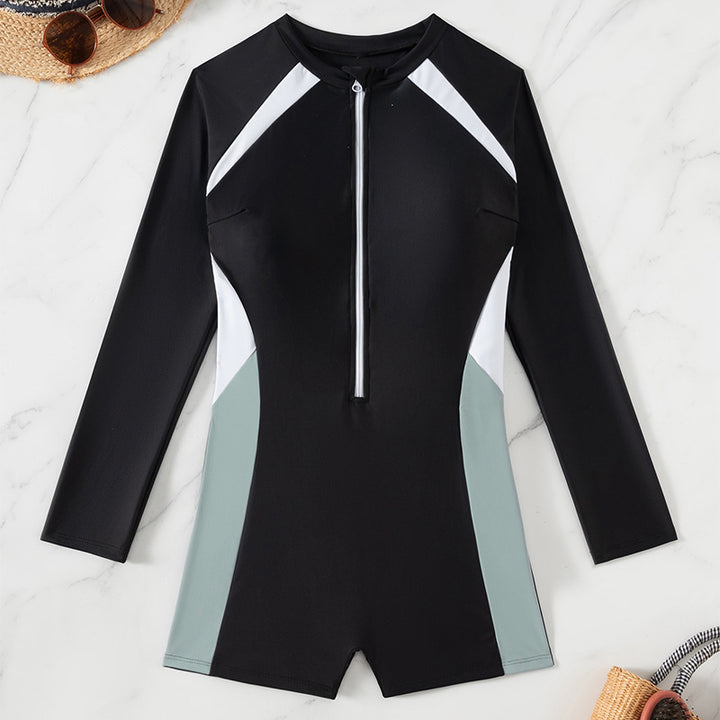 Women's swimsuit with zipper and long sleeves Mune Fashion