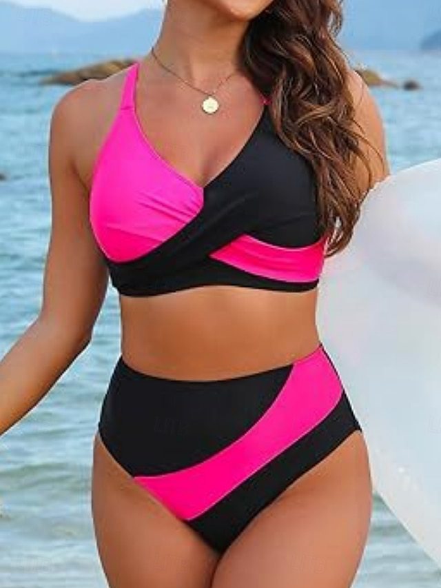 Women High-Cut Bikini with Wrap Design Mune Fashion