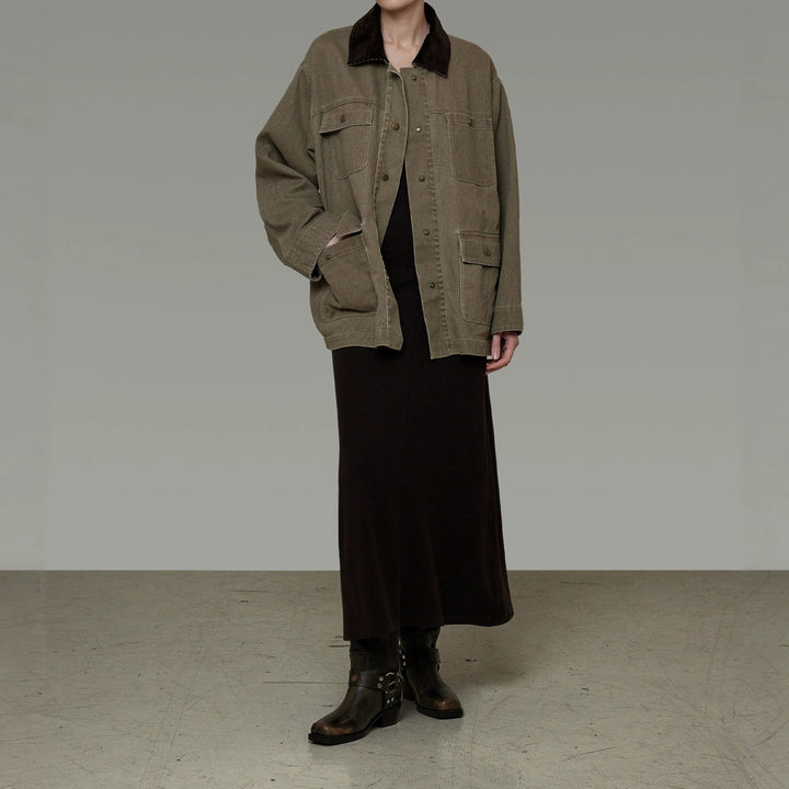 Women Casual Utility Jacket Mune Fashion