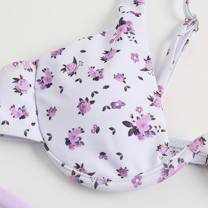 Women's cup bikini set with floral design Mune Fashion