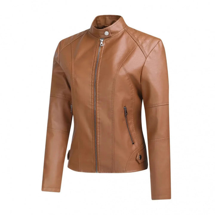 Women's Elegant and Modern Faux Leather Jacket