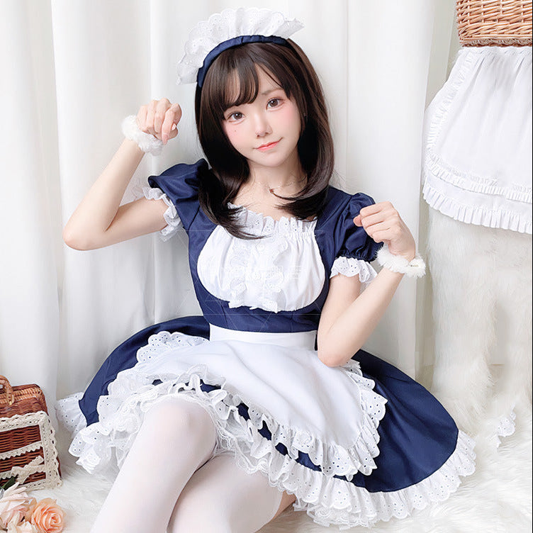 Ladies' costume dress with apron Mune Fashion