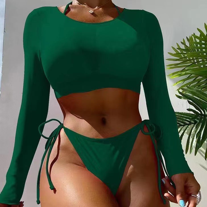 Women's bikini set with long sleeve and asymmetric design Mune Fashion