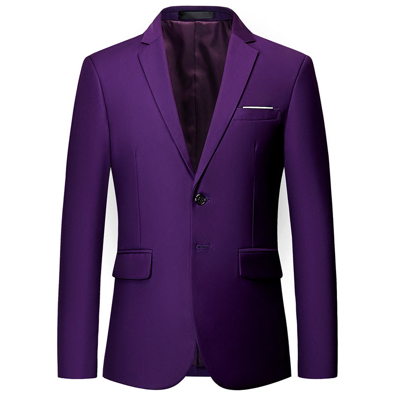 Men's slim-fit blazer with narrow silhouette, stretch content, and flap pockets Mune Fashion