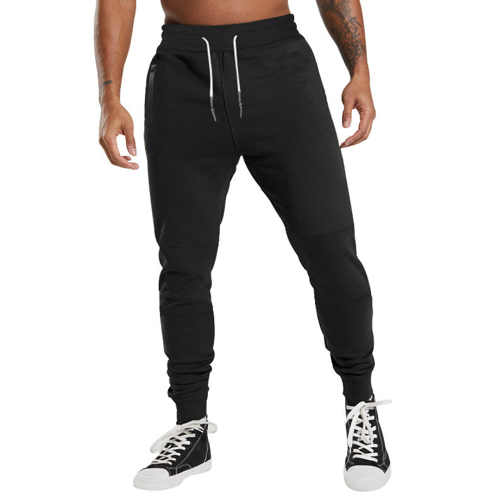 Men's Performance Tapered Jogger Pants with Zipper Side Pockets, Elastic Waistband & Ribbed Ankle Cuffs Mune Fashion