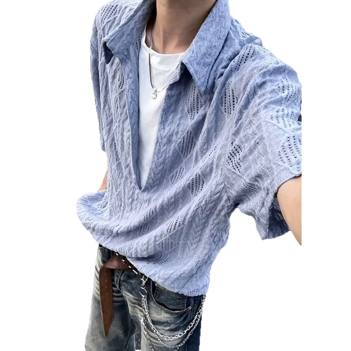 Men's Stylish Short Sleeve Shirt Mune Fashion