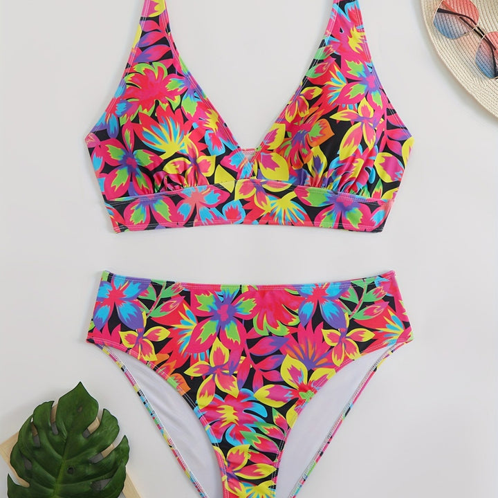 Women's Bikini Set with eye-catching floral design and comfortable cut Mune Fashion