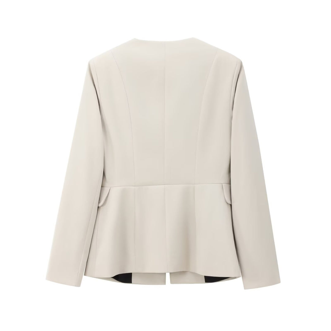 Women wide-cut culotte pants with high waist and concealed closure Mune Fashion